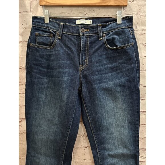 Levis 515 Boot Cut Jeans Dark Wash Mid Rise Denim Stretch Size 10 M - Picture 2 of 4